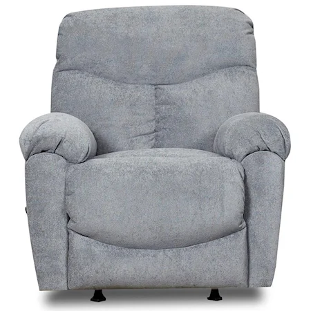 Casual Power Reclining Chair With Pillow Top Arms